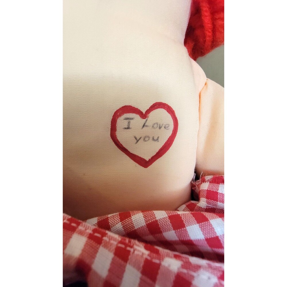 Vintage Raggedy Andy Doll Handmade Etc Etc By Marlene 20" VTG Collectible Retro - Picture 5 of 7